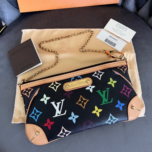 SOLD! Louis Vuitton Takashi Murakami Milla Clutch MM - Picture 1 of 11